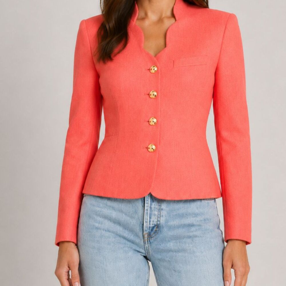 Vintage Coral Pink Blazer Size Small
